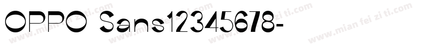 OPPO Sans12345678字体转换